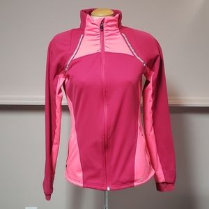 Brooks running jacket, size Large, bright pink